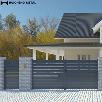 Portail d'entrée en alliage d'aluminium de haute qualité avec finition thermolaquée, design de clôture de jardin