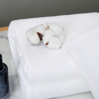 Linge de lit doux et absorbant de qualité supérieure pour hôtel Ensemble de serviettes de toilette de luxe en coton blanc personnalisé pour salle de bain