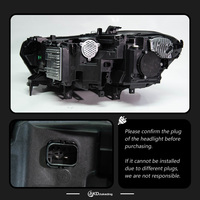 Phare avant BBA pour BMW G05 X5 (2019-2022) avec lentille de projecteur haute puissance, signal dynamique DRL, pièces automobiles