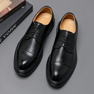 Chaussures habillées et Oxford décontractées en PU de haute qualité pour hommes – Confortables, souples, style bureau et affaires, chaussures de mode formelles pour hommes - Product Image 2