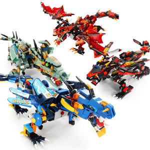 Moule roi 13018 APP Version RC Thunder Battle Dragon (Blue Dragon) <span class=keywords><strong>Dinosaure</strong></span> Télécommande Blocs de Construction pour Enfants Jouets - Product Image 3