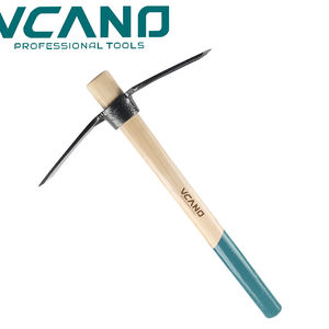 VCANO Fabricant de haute qualité, 470g, fourche-pelle-spatule de jardinage agricole d'extérieur, entièrement en <span class=keywords><strong>acier</strong></span> trempé, manche en bois creux - Product Image 3