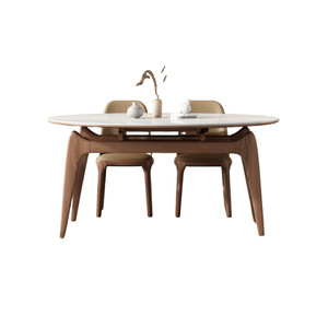 Juego de mesa y sillas de comedor de 4 piezas, extensible, estilo moderno minimalista para comedor - Product Image 5