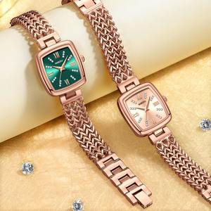 Drioshipping LOGO personalizado reloj de mujer para mujer cuadrado elegante clásico de acero inoxidable relojes de cuarzo impermeables - Product Image 6