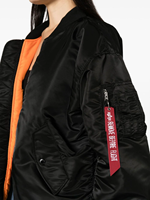 AQTQ Blouson Bomber Varsity en Satin pour Femme, Col Baseball, Entièrement Zippé, Ourlet Côtelé, Personnalisable avec Logo, Vente en Gros