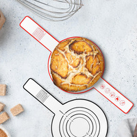 Tapis de cuisson en silicone antiadhésif pour pain, facile à nettoyer, avec longue poignée pour le transfert du pain au levain dans un four hollandais