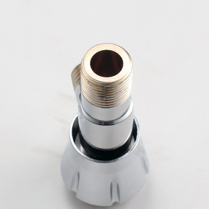 Robinet d'arrêt en cuivre Crane Crown, filetage mâle 20 mm, finition chromée, pour eau chaude et froide des toilettes - Product Image 3