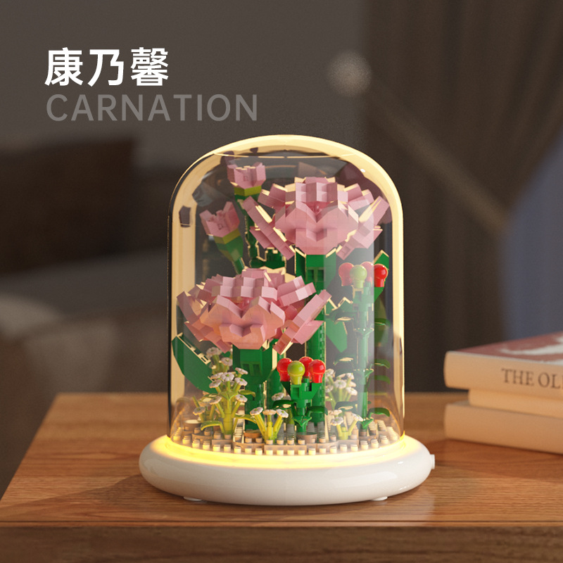 Abat-jour lumineux à particules Carnation 1061