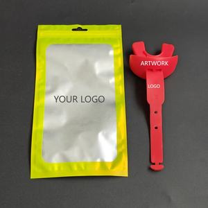 Paket kustom pelindung mulut sepak bola Amerika dengan tali pelindung bibir bahan silikon lembut Logo kustom - Product Image 3