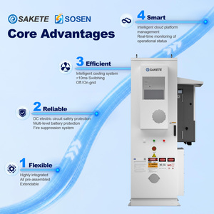 Sakete 112kWh 60kW Factory Energy Storage System With Battery Hybrid and PV Connection SKTESS112-60K All in One Design Integrate - Product Image 3