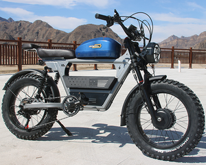 Tank Pro Upgrade 3000W Dual Motors Bicicleta eléctrica de suspensión completa 20 ''Neumáticos todoterreno Motocicletas de aleación de aluminio Snow E-bike - Product Image 1