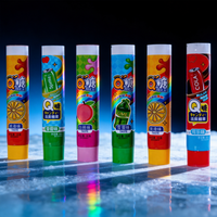 Tube de confiture et de bonbons en aluminium-plastique à motif de dessin animé préféré des enfants, avec bouchon à vis, pour les collations de loisirs des enfants, pack exclusif