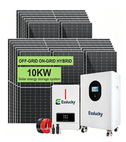 EU-Lagerbestand Großhandel Lifepo4 Batterie Solarsystem 5kW 10kW 15kW Photovoltaik-Kit Komplettes Hybrid-Offgrid-Solarstromsystem