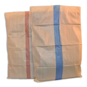 Di riso di plastica di imballaggio 50kg tessuto pp sacchetto di esportazione a Sri Lanka tessuto pp sacco