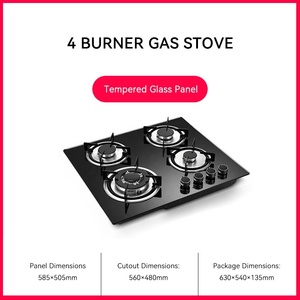 Estufa de <span class=keywords><strong>gas</strong></span> para el hogar, panel de vidrio de encendido de pulso electrónico, energía de clase para uso comercial de Hotel, <span class=keywords><strong>encimera</strong></span>, instalación integrada - Product Image 6