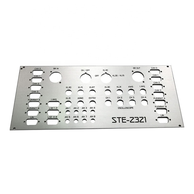 Custom Laser Cut Decorative Metal Faceplate Stainless Steel Front Panel with Stamping & Bending Process Sheet Metal Model