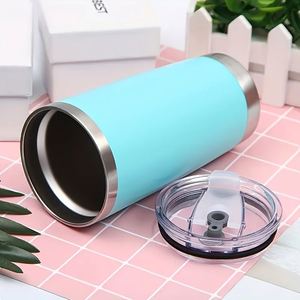 Gobelet de voyage isotherme à double paroi en acier inoxydable de 20 oz avec couvercle coulissant, tasse à café réutilisable pour la voiture et le camping - Product Image 3