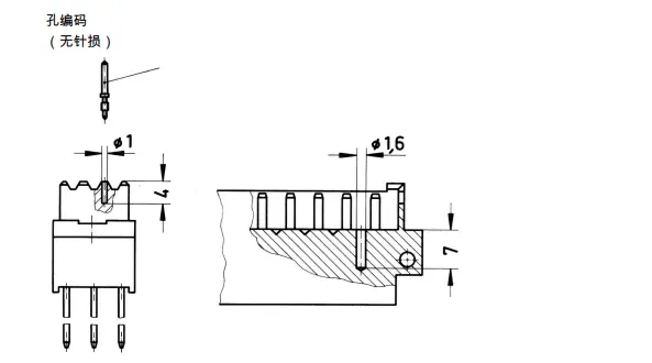 Mới và ban đầu harting một phần số: 09 06 048 2906-DIN-Điện F48MW-C1-1