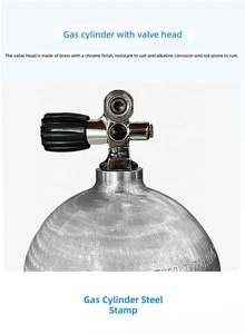 <span class=keywords><strong>Bouteille</strong></span> d'air de plongée en aluminium haute pression Haiyun 20Mpa, cylindre d'oxygène pour plongée sous-marine, certifiée CE/ISO, taille 12L - Product Image 5