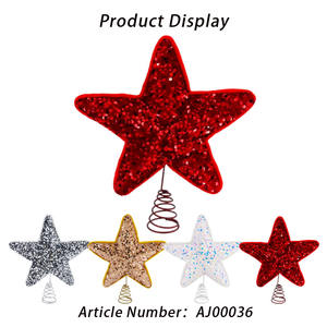 Hadiah Natal Dekorasi Desktop kepingan salju romantis kreatif dekorasi Serpihan salju Folyfoma luar ruangan puncak bintang pohon Natal - Product Image 2