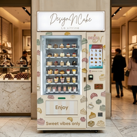 JOYVEND Distributeur automatique de gâteaux grande capacité personnalisable pour cupcakes, tranches de gâteau, cheesecakes, brownies, donuts, macarons et autres gâteaux