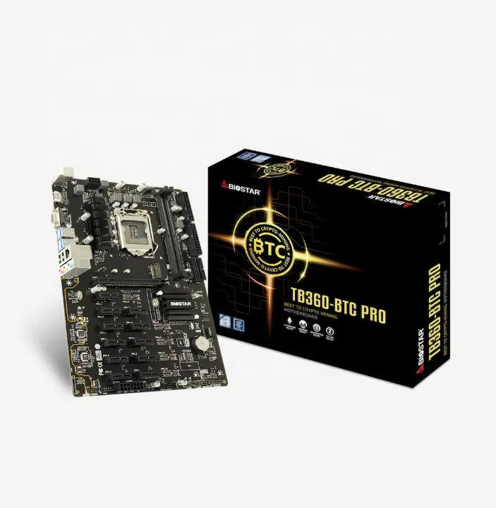 12 GPU PCI-ई कंप्यूटर मदरबोर्ड TB360 प्रो समर्थन 12 वीडियो कार्ड एलजीए 1151 DDR4 I8 I9