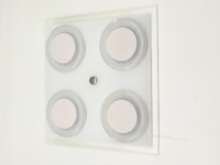 Projecteur intérieur plafonnier led, en aluminium, forme de dôme, pour Van, bateau, camping-Car, 12v
