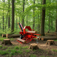 Processeur de bois industriel sur chenilles de 30 tonnes entièrement hydraulique avec moteur diesel, machine forestière haute efficacité pour le travail en extérieur