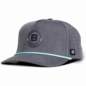 Custom 5 Panel Rubber Pvc Logo <b>Waterproof</b> Baseball Cap Laser Cut Hole Perforated Caps Performance Sports Golf <b>Hats</b> - Product Image 2