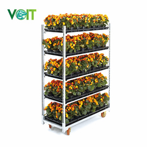 <span class=keywords><strong>Chariot</strong></span> de transport et d'entretien <span class=keywords><strong>à</strong></span> quatre roues pour marché fermier, serres et plantes - Product Image 4