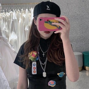 Fashion Layered Necklace Steel <b>Cross</b> Pendant Multi <b>Chain</b> Unisex Harajuku Style Jewelry - Product Image 4