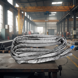 Sling <span class=keywords><strong>de</strong></span> <span class=keywords><strong>levage</strong></span> rond en polyester <span class=keywords><strong>de</strong></span> 4 <span class=keywords><strong>tonnes</strong></span> <span class=keywords><strong>de</strong></span> charge utile, 6 mètres - Product Image 1