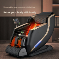 Fauteuil de massage électrique de luxe, fauteuil de massage shiatsu, corps entier, zéro gravité