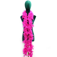 Boas en plumes d'autruche rose et rose rouge teints pour les décorations de festivals de bricolage accessoires vestimentaires et embellissements