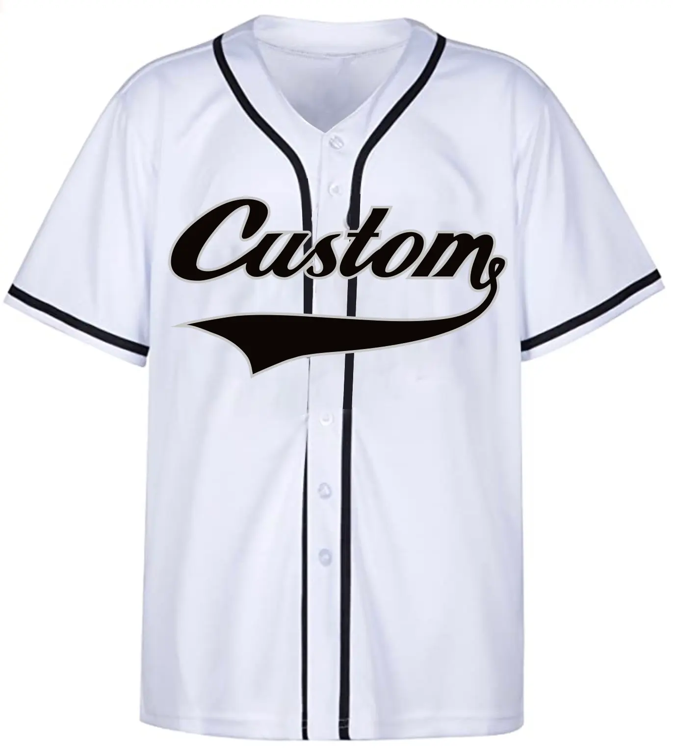 2020 logo großhandel sublimation new york team leere v neck herren uniform Custom baseball t shirts jersey