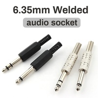 Connecteur audio mono 1 pôle 1/4 TRS, connecteur de prise audio 6,35 mm, prise stéréo mâle, prise mono 6,35 mm 1/4