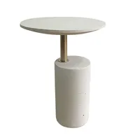 Modern Minimalist Coffee Table Set, Round Side Table