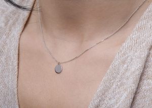 Elegante Joyero para Mujer, Collar con Iniciales Personalizadas <span class=keywords><strong>en</strong></span> Oro Chapado de 9k, 14k y 18k, Colgante con Disco de Letra, Monograma Personalizado - Product Image 5