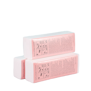 Bandes de cire dépilatoire jetables en non-tissé pour l'épilation corporelle, véganes, en tissu non-tissé, vente en gros - Product Image 1