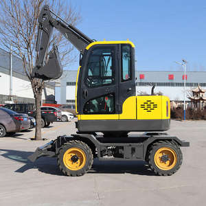 Máy xúc bánh lốp mini 3.5 tấn dùng cho nông trại, đạt tiêu chuẩn EPA <span class=keywords><strong>CE</strong></span>, động cơ máy xúc, máy xúc bán chạy, máy đào nông trại có cabin - Product Image 5