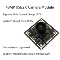Module de caméra USB LLGCAAM 48MP Imx586 8K Ultra HD, objectif 3mm 92 degrés sans distorsion, 8000x6000 UVC, reconnaissance de fichiers d'image CMOS 1/2