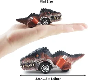 ホット販売6 PCSプルバック恐竜おもちゃプルバック車子供おもちゃ車車おもちゃ
