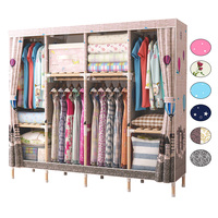 Sturdy Portable Wardrobe, Foldable Clothes Closet