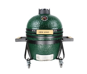 Barbecues Kamado en céramique AUPLEX Asadores Classic Green 14 pouces, pour le camping, le jardin, sans fumée, au charbon de bois. - Product Image 1