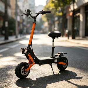 สกู๊ตเตอร์ไฟฟ้าสำหรับผู้ใหญ่แบบพกพา US Stock 11 นิ้ว สำหรับขับขี่ออฟโรด Geofought M11 6000W มอเตอร์คู่ 60V 30ah ระยะทางวิ่งไกล 38-56 ไมล์ - Product Image 1