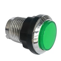 Bouton poussoir d'arcade de 33 mm de diamètre avec éclairage pour commutateurs à monnayeur de console de jeu