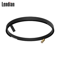 Système de projecteur linéaire magnétique à intensité variable pour bureau et maison, en aluminium, pour intérieur, rail magnétique incurvé circulaire rond