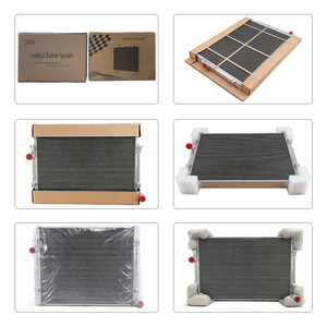 Radiateur en aluminium à 3 rangées GTGMOTO avec cache et ventilateur, compatible avec Ford F100 F250 F350 4.2L de 1953 à 1956, <span class=keywords><strong>1954</strong></span>, 1955 - Product Image 5