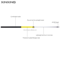 Perche télescopique en fibre de verre/aluminium Xinxing à 2 sections, perche d'extension pour rouleau à peinture, poignée réglable robuste
