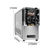 Machine à glace compacte en acier inoxydable pour restaurants, 57 cm de hauteur, réservoir de 6 L, pré-refroidissement, nettoyage automatique, 600 W